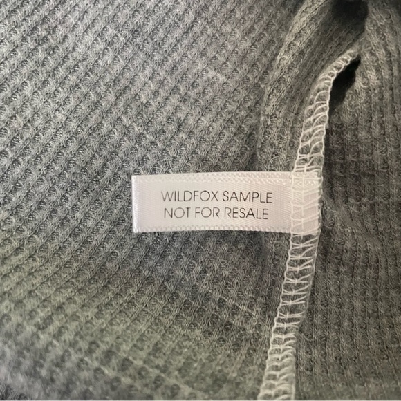 Wildfox Gray This Is My Slutty Costume Termal Tunic Long Sleeve Oversized Small - Picture 7 of 8